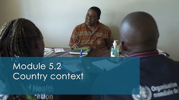WHO: GO Training - Country Context - Module 5.2