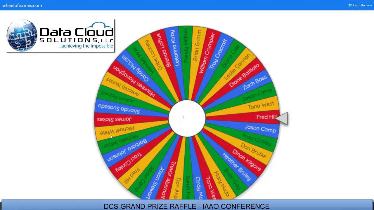 Spinning The Raffle Wheel DCS Grand Prize Winner Announcement 