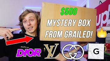 UNBOXING A $500 HYPED DESIGNER MYSTERY BOX FROM GRAILED! (W OR L?)