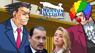 Johnny Depp v. Amber Heard Trial but in Ace Attorney