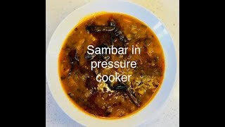 sambar cooker pressure indian