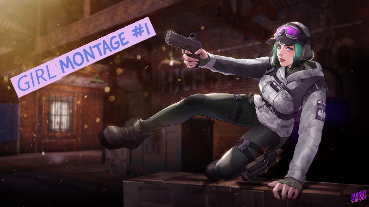 Chicks R6 First R6 Siege Montage! (ps4) Girl player!! - YouTube