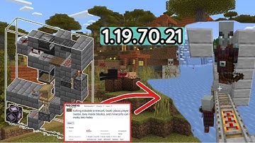 Minecraft 1.19.70.21  |  Minecraft Beta & Preview - 1.19.70.21 || Bugs Fixes   || Minecraft PE