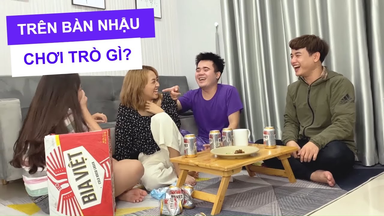 những trò chơi tập thể vui Update Vlog Những Trò Chơi Trên Bàn Nhậu Vui Muốn Xĩu | BÔNG TÍM