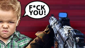 PARTY OF SALTY TRASH TALKERS GET DESTROYED! MW Search and Destroy (Funny)