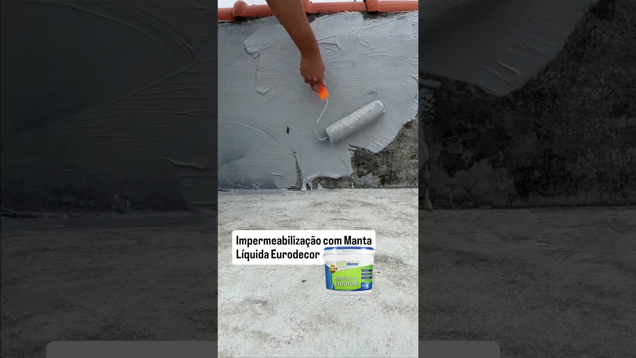 Diga adeus às infiltrações!Com a Manta Líquida Eurodecor, sua parede fica 100% impermeável