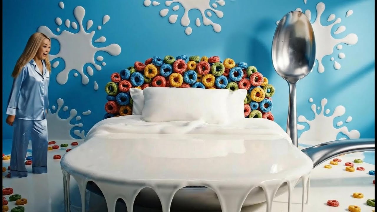Sleeping in a World of Sweets? 🍬✨ The Most Satisfying 3D Food Beds (ASMR)