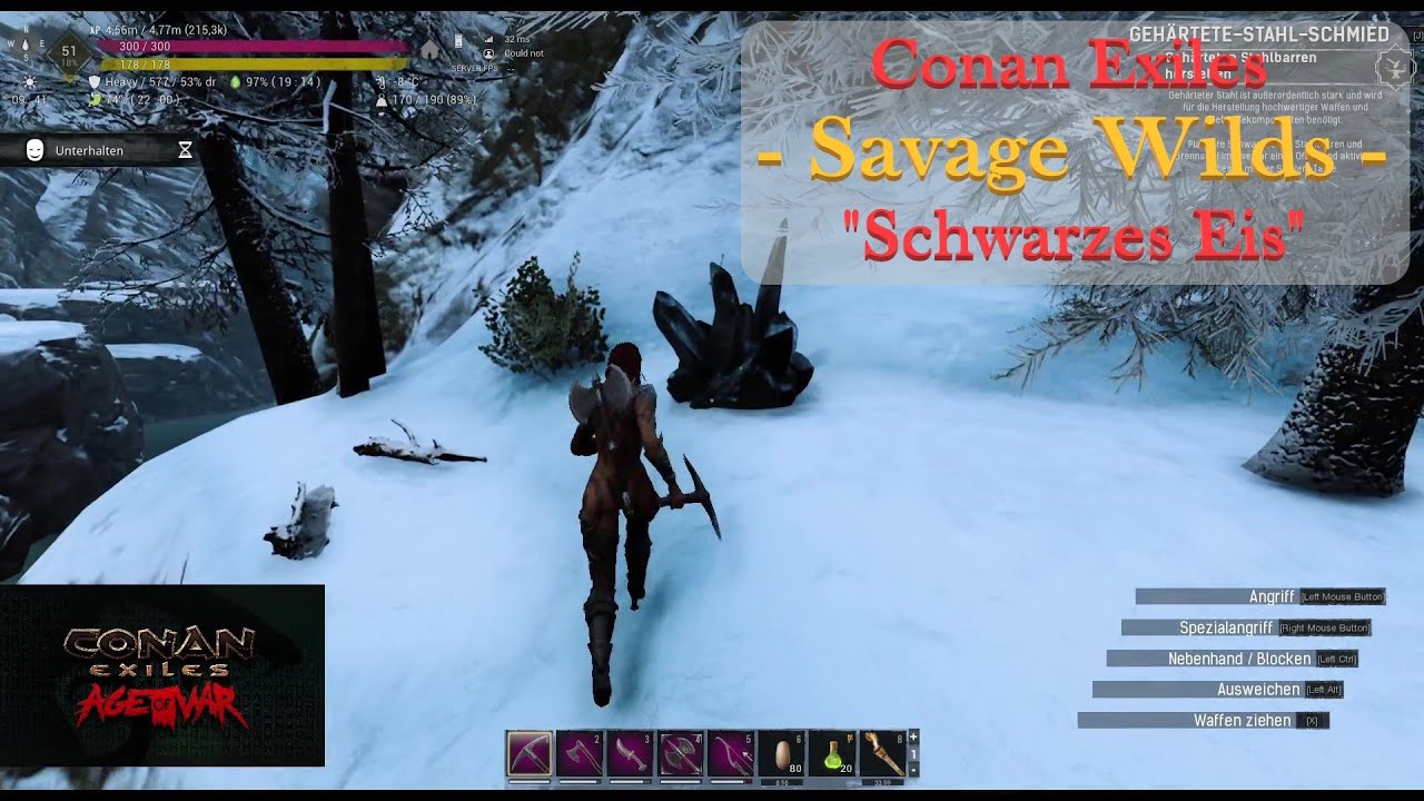 Conan Exiles Savage Wilds Ep. 9 "Schwarzes Eis" YouTube