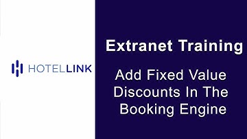 Extranet demo - Booking Engine | Adding Fixed Value Discounts