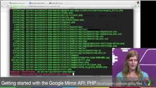 Getting started with the Google Mirror API: PHP