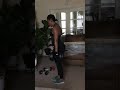 Reverse lunges with weights