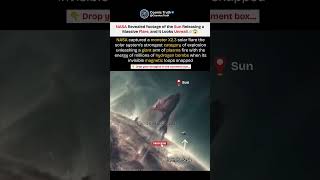 NASA Revealed Footage of the Sun Releasing a Massive Flare! 😱 #Space #Sun #NASA #Shorts #Trending