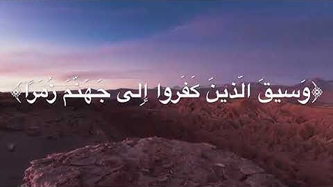 سورة الزمر من الآيه 62 الى الآيه 75 | القارئ عمر الدريويز