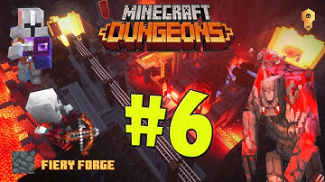 Minecraft DUNGEONS: Fiery Forge Gameplay Walkthrough #6 (Nintendo Switch)