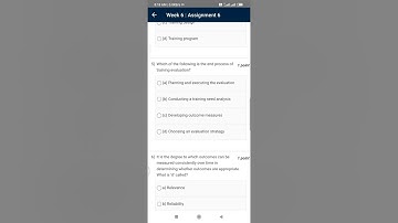 NPTEL -TRAINING AND DEVELOPMENT Week 6 ka assignment answer key
