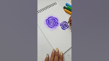 Flower Painting with Brush Pen 😍🌹 #shorts #art