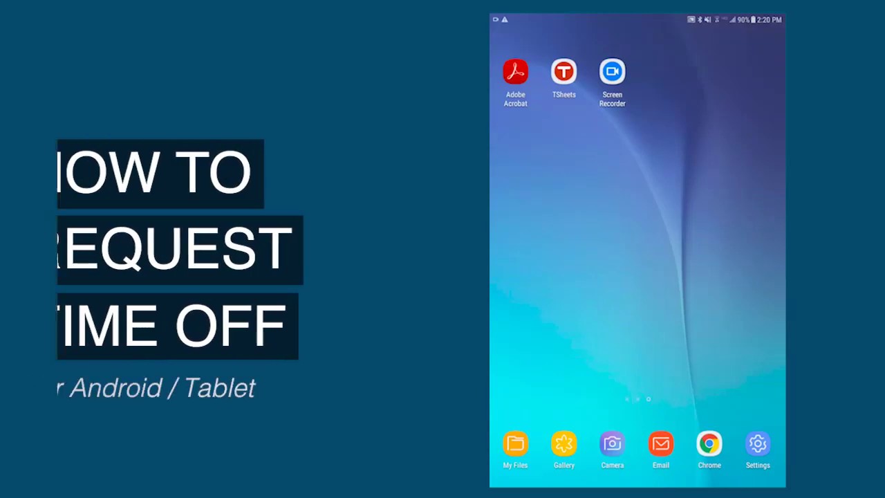 How To Request Time Off On TSheets Android YouTube How To Request Time Off On TSheets Android YouTube