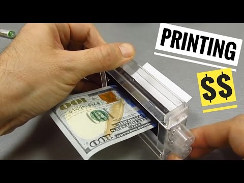 Printing Money Dollars Machine Magic Trick Hack Prank Turn Paper Into Cash