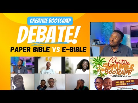 Exciting Debate at the Creative Bootcamp || Paper Bible vs E-Bible