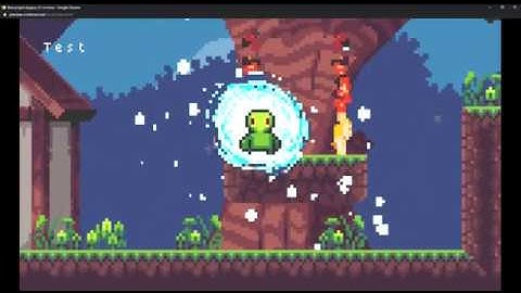 construct 3 test: power ups. Double jump, ground stomp, wall jump. zoom