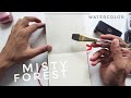 Misty forest watercolor painting tutorial for beginners easy  cozy ambience art