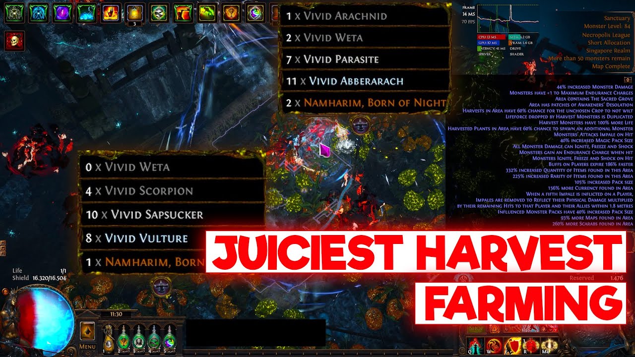 JUICIEST HARVEST FARMING (IMBUED AND CROP ROTATION IN TIER 17