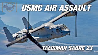 U.S. Marines conduct aerial assault during Talisman Sabre 2023