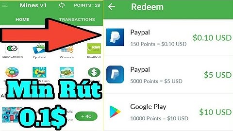 App Mới Kiếm Tiền PayPal Min Rút Cực Thấp Chỉ 0.1$ Kiếm 5$ Ngày Đơn Giản