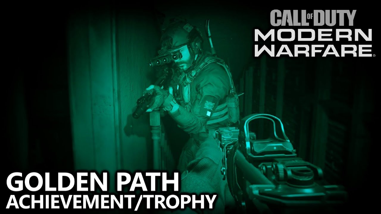 Call of Duty Modern Warfare - Golden Path Achievement/Trophy Guide -  Perfect Run of Clean House - 