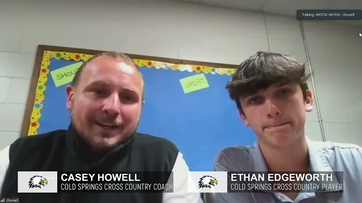 Cold Springs HS Coach Casey Howell and Ethan Edgew...