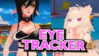 Filian speedrunning the eye-tracker challenge