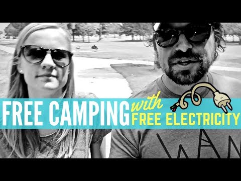FREE CAMPING with FREE ELECTRIC 🔌💡 Lewis Park in Wheatland, Wyoming 🚐💨 RV Living Full Time