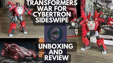 Transformers Gamer Edition War For Cybertron Sideswipe unboxing and review