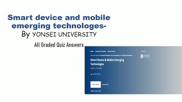 SMART DEVICE AND MOBILE EMERGING TECHNOLOGIES By YONSEI UNIVERSITY.