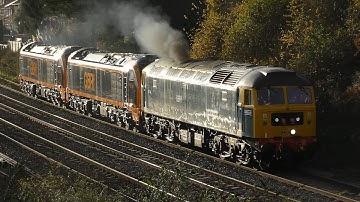 GBRF CLASS 99s passing Parson Street! 99003 & 99004 + 47749 