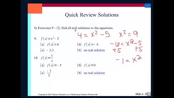 1.2 Functions and Graphs (AP Calc)