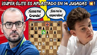 ¡SUPER GRAN MAESTRO DE ÉLITE ES APLASTADO EN 14 JUGADAS🤯💥! | Domínguez vs. Duda | (Titled Cup early)