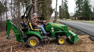 How To Install A Culvert Pipe With A John Deere 1023e