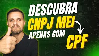 Consulta Ao Cnpj Mei Apenas Com O Cpf