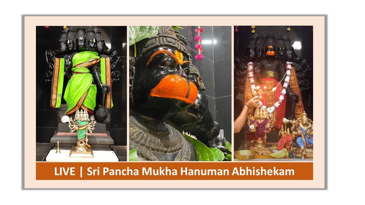 LIVE Darshanam Sri Pancha Mukha Hanuman Abhishekam Sri Lakshmi