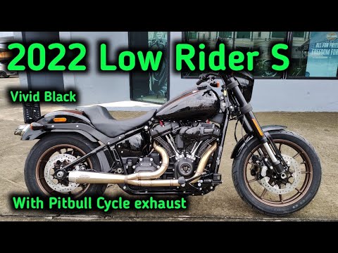 Low Rider S 2022 with Pitbull Cycle exhaust Walkaround Close up details ...