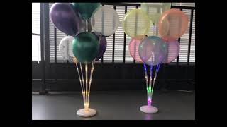 Base de 7 globos con luces led 75cm Base De Luces Led