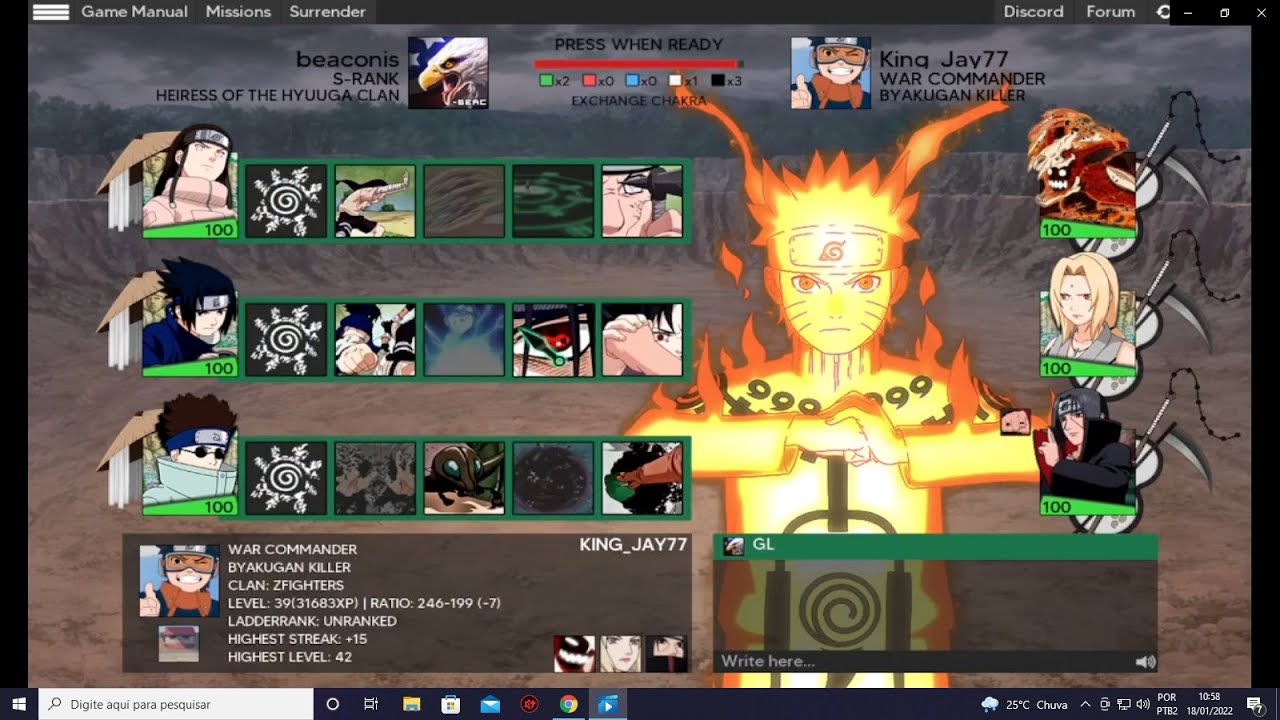 Naruto Arena Next Generation - Laddering with basic teams 