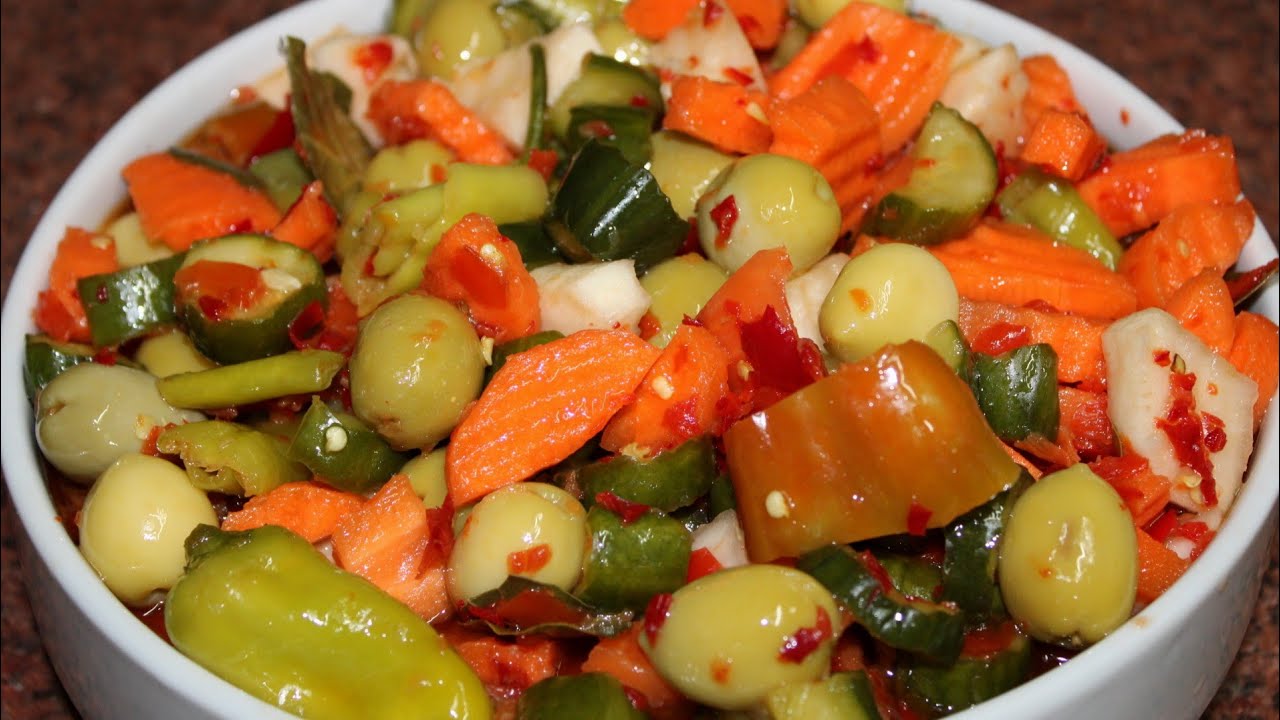 المخلل المشكل اللوكس بدون نقطه ماء هتلحقى تعمليه قبل رمضان  💯💯