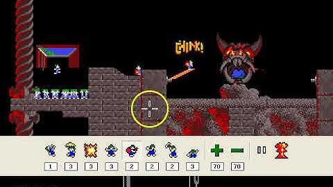 Lemmings Taxing Level 20: Feel the heat!