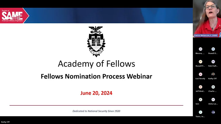 SAME Academy of Fellows Nomination Webinar