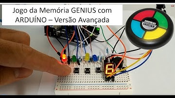 Jogo da Memória GENIUS com Arduíno - Versão Avançada