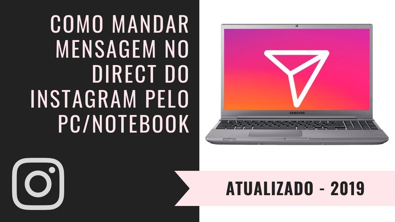 Como mandar mensagem no Instagram pelo PC Atualizado 2019 YouTube