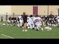 Raiders training camp FIRST DAY WITH PADS Stretching - July 27, 2022