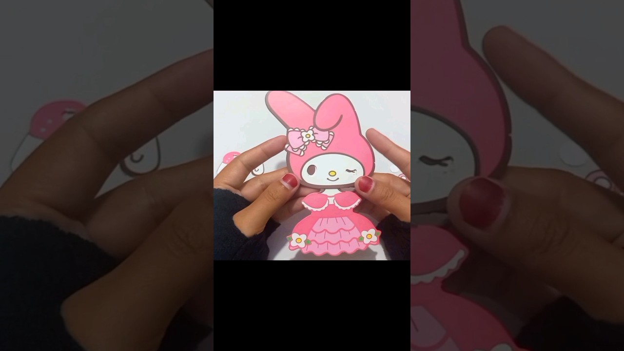 my melody | paper diy | sticker book | paper doll 
